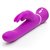 Лиловый вибратор-кролик Curve Rechargeable Rabbit Vibrator - 25,4 см., цвет лиловый - Happy rabbit