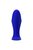 Синяя силиконовая расширяющая анальная пробка Bloom - 8,5 см, цвет синий - Toyfa