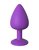 Анальная пробка со стразом большая Fantasy For Her Her Little Gem Large Plug, цвет фиолетовый - Pipedream