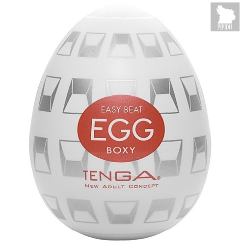 Мастурбатор-яйцо EGG Boxy, цвет белый - Tenga