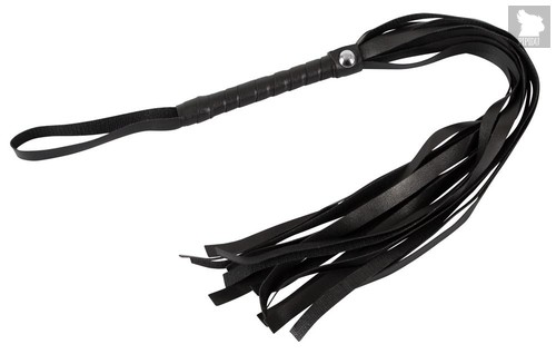 Черная плеть Mini Flogger - 56 см., цвет черный - ORION
