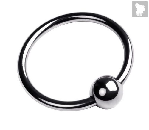 Кольцо на головку пениса размера M, цвет серебряный - Toyfa