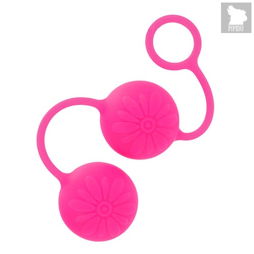 Вагинальные шарики Posh Silicone “O” Balls, цвет розовый - California Exotic Novelties