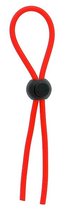Красное эрекционное лассо с одной бусинкой-утяжкой STRETCHY THICK LASSO, цвет красный/черный - Dream toys