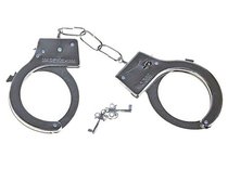 Металлические наручники с регулируемыми браслетами, цвет серебряный - Сима-Ленд