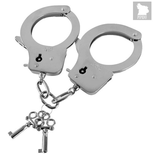 Наручники из листового металла с ключами Metal Handcuffs - Blush Novelties