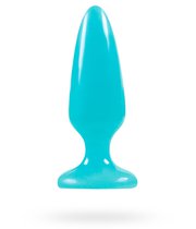 Анальная пробка Firefly Pleasure Plug Mini светящаяся в темноте, цвет голубой - NS Novelties