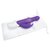 Фиолетовый вибратор с вращающимися шариками - 26,3 см., цвет фиолетовый - Rabbit Essentials