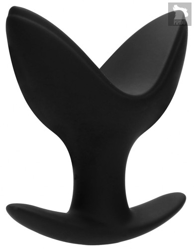 Черная анальная пробка-эспандер Split №3 - 7,5 см., цвет черный - Shots Media