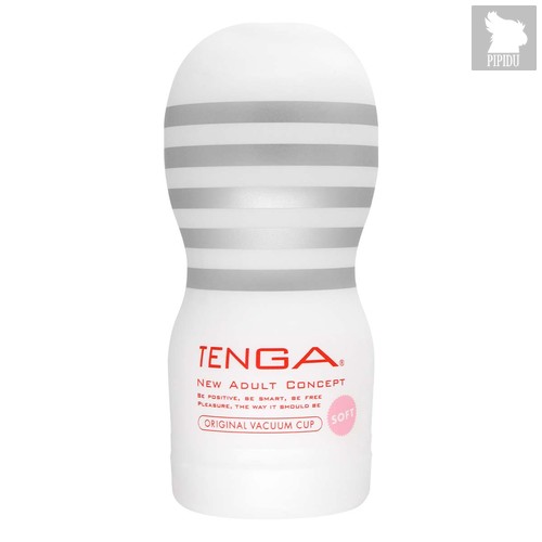 Мастурбатор TENGA Original Vacuum Cup Soft, цвет белый - Tenga