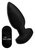 Черная анальная вибропробка с пультом ДУ The Taper 10X - 13 см., цвет черный - XR Brands