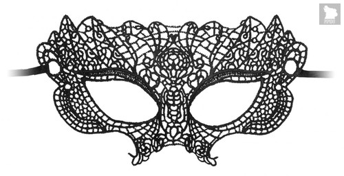 Черная кружевная маска Princess Black Lace Mask, цвет черный - Shots Media