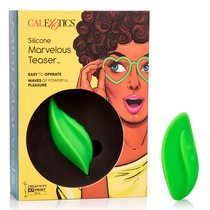 Вибромассажер Mini Marvels Silicone Marvelous Teaser, цвет зеленый - California Exotic Novelties