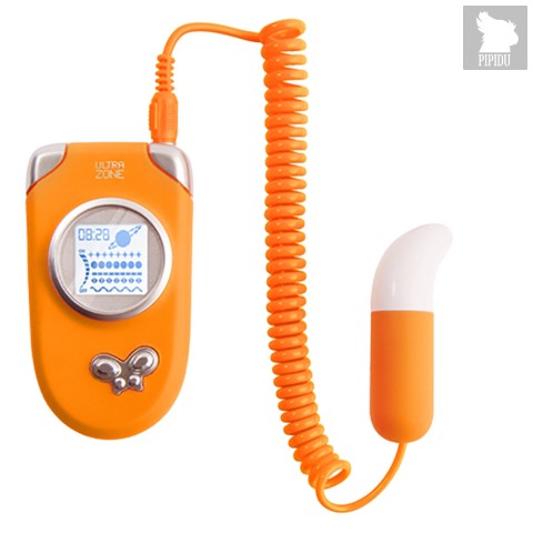 Вибропуля Ring Me 5x Bullet Vibe and Controller, работающая от мобильного телефона, цвет оранжевый - Topco Sales