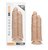 Телесный сдвоенный фаллоимитатор Double Trouble Double Shaft Dildo - 24 см., цвет телесный - Blush Novelties