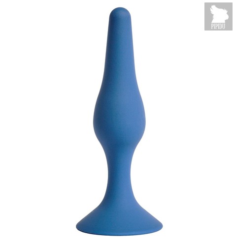 Синяя анальная пробка Gravity S - 10,5 см, цвет синий - Le Frivole