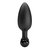 Черная анальная пробка с вибропулей - 11,8 см., цвет черный - Baile