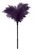 Пластиковая метелочка с фиолетовыми пёрышками Small Feather Tickler - 32 см, цвет фиолетовый - Blush Novelties