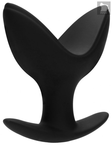 Черная анальная пробка-эспандер Split 5 - 10,3 см., цвет черный - Shots Media
