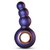 Фиолетовая анальная вибропробка Outer Space в виде елочки - 13,2 см., цвет фиолетовый - edc collections