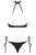 Женский купальник-бикини Costarica, цвет черный, L - Obsessive
