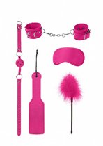 Розовый игровой набор БДСМ Introductory Bondage Kit №4, цвет розовый - Shots Media