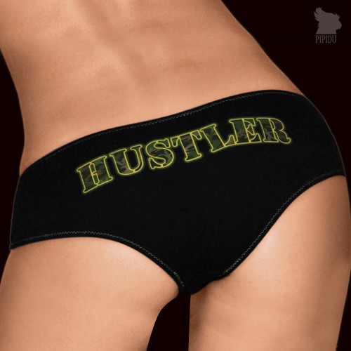 Трусики Military Hustler, цвет черный, M - Hustler Lingerie