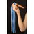 Плеть "Комета" из искусственной кожи, цвет голубой - Sitabella