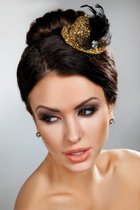 Шляпка модель 12 золото, цвет золотой, OS - Livia Corsetti