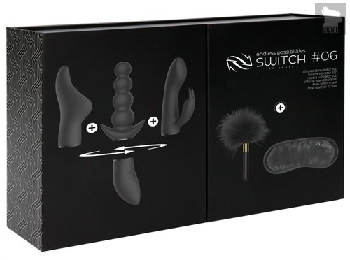 Черный эротический набор Pleasure Kit №6, цвет черный - Shots Media