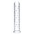 Прозрачный стеклянный фаллос с массажным рельефом 10" Extra Large Glass Dildo - 25,5 см., цвет прозрачный - Gläs