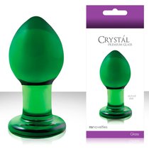 Анальная пробка Crystal Medium - Green, средняя, цвет зеленый - NS Novelties