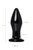 Черная стеклянная вибровтулка - 10,5 см., цвет черный - Sexus