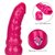 Розовый вибратор-реалистик с блестками Naughty Bits Lady Boner Bendable Personal Vibrator - 20 см., цвет розовый - California Exotic Novelties