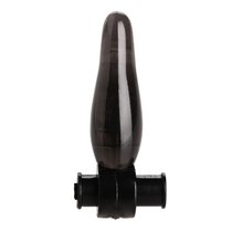 Дымчатая анальная мини-пробка с вибропулей Vibrating Bum Tickler Mini Anal Plug - 6,3 см., цвет дымчатый - XR Brands