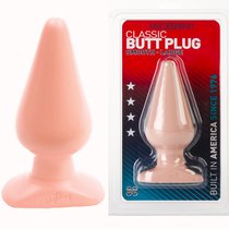 Анальная пробка телесного цвета Butt Plugs Smooth Classic Large - 14 см, цвет телесный - Doc Johnson