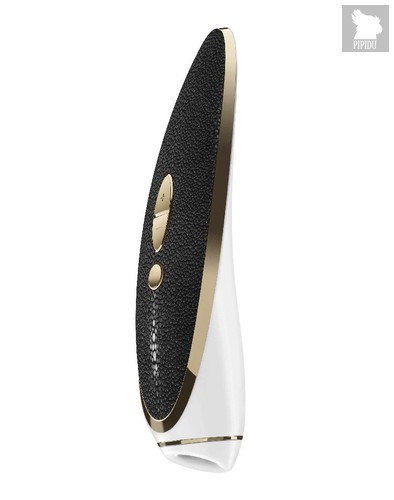Вакуумно-волновой стимулятор Satisfyer Luxury Haute Couture с вибрацией, цвет белый/черный - Satisfyer