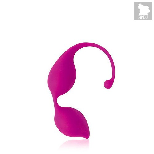 Ярко-розовые фигурные вагинальные шарики Cosmo, цвет розовый - Bioritm